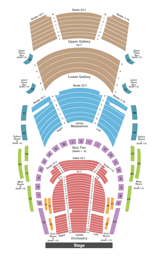 Bass Hall Les Miserables Seating Chart